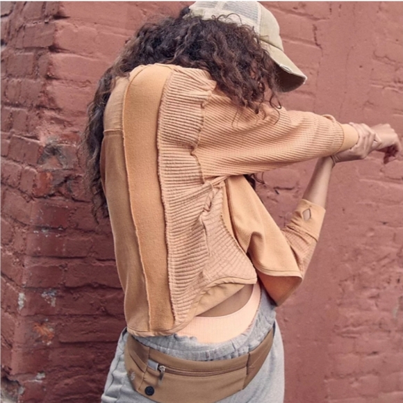 Free People Movement Back to Me Layer Top Size Small in Peach Active wear Top - Picture 2 of 10